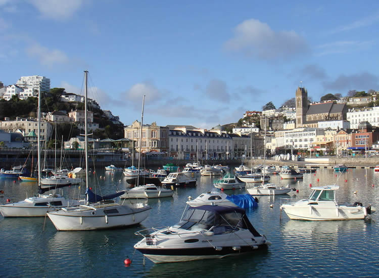 view of torquay harbour