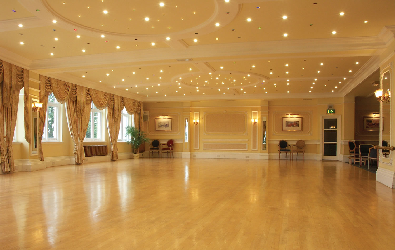 one of two large dance floors
